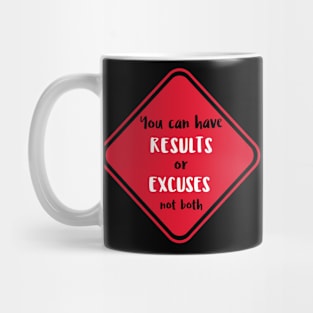 Workout Motivation | Results or Excuses not both Mug